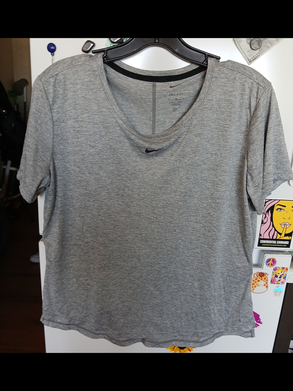 Nike Gray Heather Dri-FIT Short Sleeve Tee